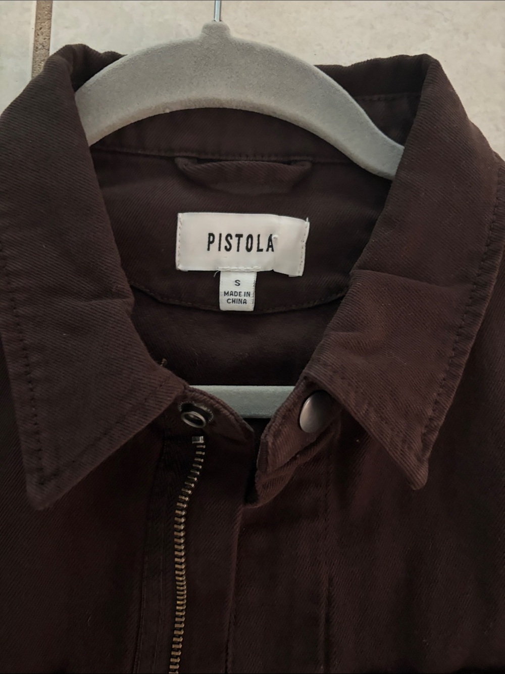 pistola Dark Brown Short-Sleeve Utility Jumpsuit - Picture 2 of 16